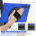 thumbnail image 7 of XYX Case for Samsung Galaxy Tab S7 FE 12.4 inch SM-T730/SM-T733/SM-T736B with 360 Degree Rotating, Hand Strap, Shoulder Strap, Blue, 7 of 7