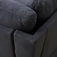 thumbnail image 3 of PonLiving 95.5" Sectional Couch Corner Sectional Lounge Sofa Unique Own Combination Sectional Sofa, Dark Grey, 3 of 6