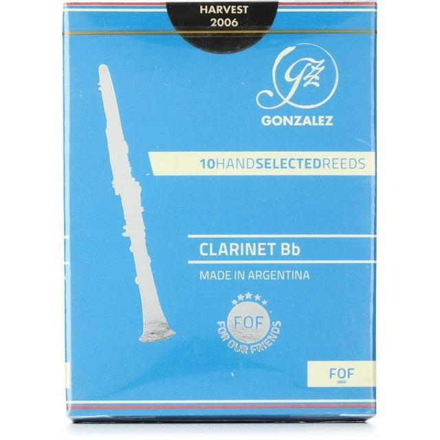 Gonzalez Reeds FOF Reeds for Bb Clarinet - 2.25 (10-pack)
