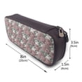 thumbnail image 3 of Lsque Rose Flowers Printed Big Capacity PU Leather Pencil Case Large Pencil Pouch Stationery Pen Bag Pencil Holder for Teen, 3 of 6