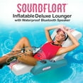 thumbnail image 6 of SoundFloat Inflatable Pool Lounger with Bluetooth 5 IPX7 Waterproof Speaker, Cup Holder, Floating Pool Chair for Adults, Pool Float for Pool Parties & Backyard Relaxation, 6 of 7