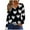 #043-Black, variant on AUNVITO Women's Valentine's Day T-shirt Long Sleeve V-Neck Pullover with Print Casual and Trendy Loose Fit