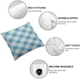 thumbnail image 4 of BANET  Throw Pillow Cover Chequered Blue Checkered Pattern Abstract Baby Beautiful Checked Day  Pillowcase Home Decorative Square Pillow Case Cushion Cover 22x22in, 4 of 5