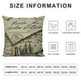 thumbnail image 5 of YINGXI  French Script Stamp Throw Pillow Cover Paris Phrase Travel Tourism Landmarks Modern Ink Word Pillow Case Decorative Men Women Boy Girl Room Cushion Cover for Home Couch Bed 22x22in, 5 of 5