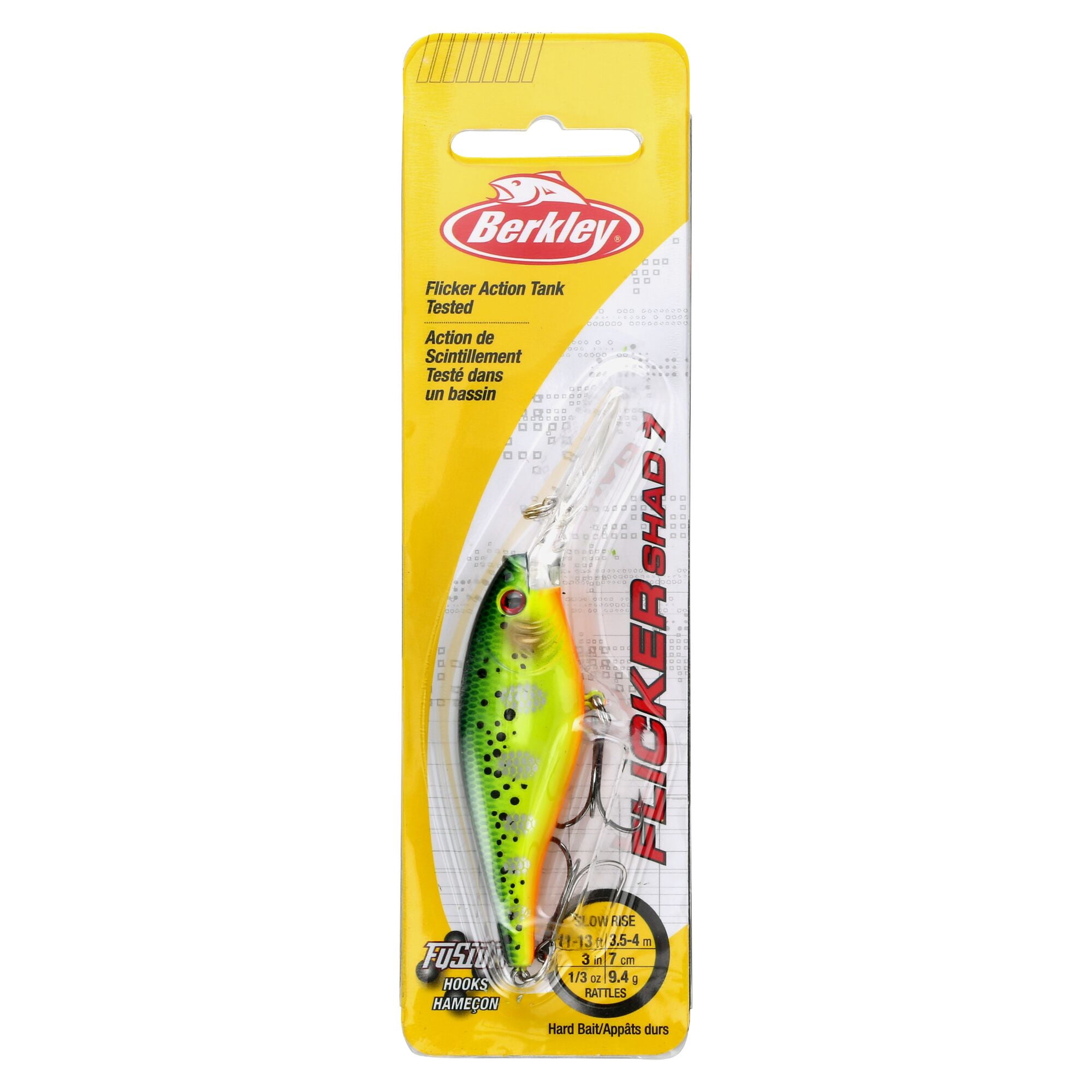 Berkley Flicker Shad®, 2.75 in, Crankbaits, Crazy Steel (1 Count)