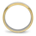 thumbnail image 2 of Chisel Stainless Steel Polished Yellow IP-plated 6mm Grooved Band, 2 of 7