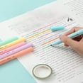 thumbnail image 4 of DEBGFS 6pcs Macaron Pastel Colors Highlighters  Big Capacity Chisel Tip Highlighter Fluorescent Marker pen for Coloring  Underlining  Highlighting  Journaling,none,one-size, 4 of 6