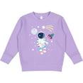 thumbnail image 2 of Inktastic Astronaut the Moon Spaceship and Shooting Star Toddler Sweatshirt, 2 of 4