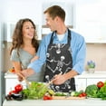 thumbnail image 6 of Skeletons Skull 5 Pcs Kitchen Set Heat Resistant Oven Mitts and Non-Slip Pot Holders with Adjustable Cooking Apron, 6 of 6