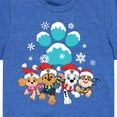 thumbnail image 3 of Paw Patrol - Pup Group Snowy Pawprint - Toddler And Youth Short Sleeve Graphic T-Shirt, 3 of 6