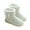 White, variant on Fesfesfes Plush Slippers Adult Soft Warm Winter Slippers Home Mute Cute Soft Plush Ball Women Interior Boots 7-7.5(39)