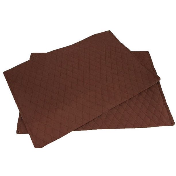 Quilted Placemats by Penny's Needful Things (Set of 2) (Chocolate Brown