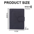 thumbnail image 2 of Funda para pasaporte, cartera, bloqueo RFID, tarjetero de cuero, accesorios de viaje para mujeres y hombres, 2 of 5