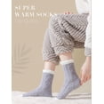 thumbnail image 3 of Calcetines Fuzzy TEHOOK para mujer, cálidos, suaves y esponjosos, para invierno, 6 pares, 3 of 7