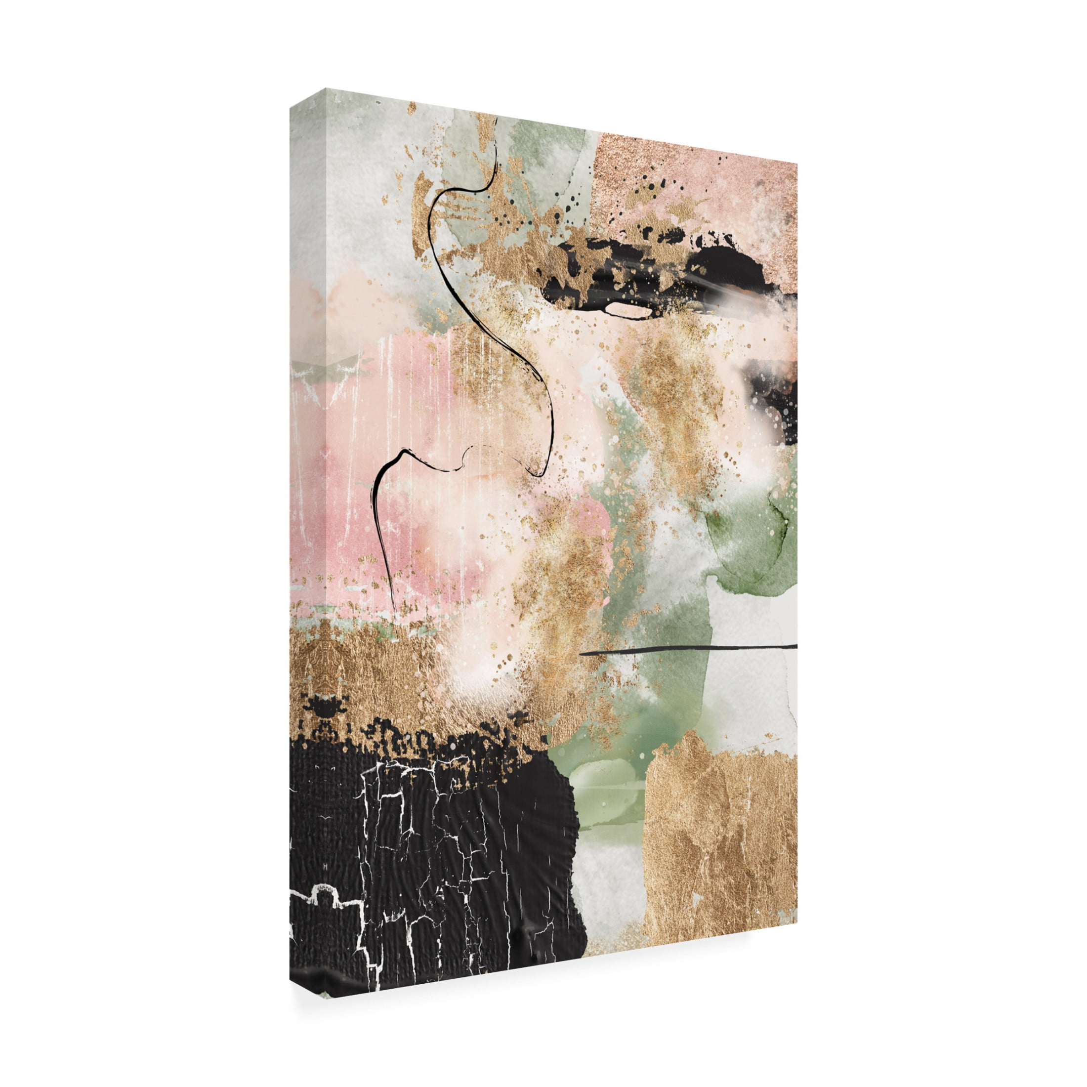Trademark Fine Art Sally Ann Moss Chaos in Bloom 1 Canvas Wall Art