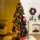 thumbnail image 1 of Garvee pre - lit christmas wreath con lighted bow: ideal para decoration para indoor y outdoor holiday parties, 1 of 7