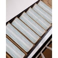 thumbnail image 7 of Stair Treads for Wooden Steps, Blue Beige Farmhouse Peel and Stick Stair Treads with Reusable Adhesive, Vintage Wooden Striped Non Slip Indoor Stairs Runner Rugs Mats for Elders Dogs 8"x30" 4PCS, 7 of 7