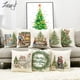 thumbnail image 2 of Árbol de Navidad de animales lindos Funda de cojín de lino Funda de almohada de granja Sofá Decoración del Hogar Navidad 2023 Decoración de Año Nuevo, 2 of 4