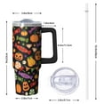 thumbnail image 2 of 30oz Halloween Tumbler with Straw and Lid Ghost Skull Travel Coffee Tumbler Cup with Handle for Spooky Halloween Gifts, 2 of 5