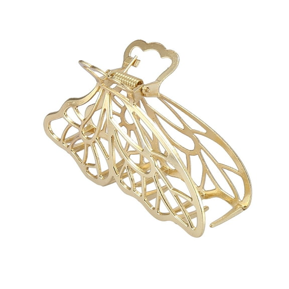 Unique Bargains 3.2 Inch Large Metal Hair Claw Clip Hair Barrettes Butterfly Style for Fashion for Women Beauty