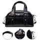 thumbnail image 1 of 06009 Bolso Pequeño PU Con Textura Nicho Bolso Bandolera Boston para Mujer (negro), 1 of 9