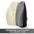 thumbnail image 6 of WENNEBIRD Model Q Lumbar Memory Foam Support Pillow for Posture, Grey, 6 of 13