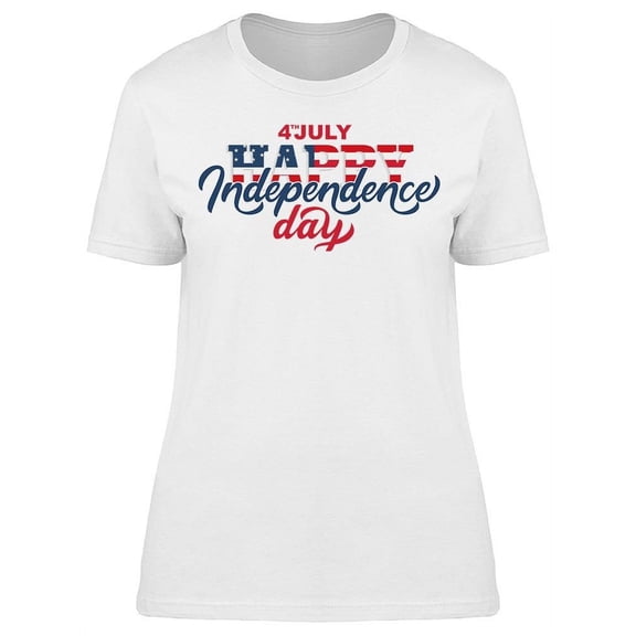 4 July Independence Day, Banner T-Shirt Women -Image by Shutterstock, Female x-Large