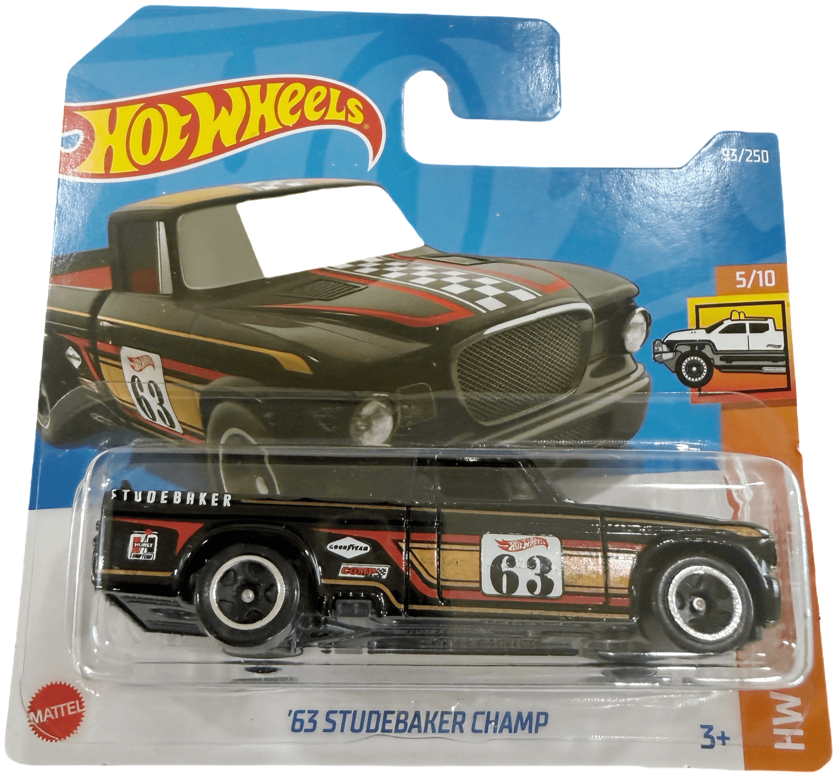 Hot Wheels 10-Pack Hot Trucks - Includes Tesla Cybertruck & '83 Chevy Silverado, 1:64 Scale Die-Cast Vehicles