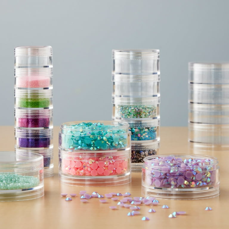Simply Tidy michaels bead storage box with 6 container stacks by