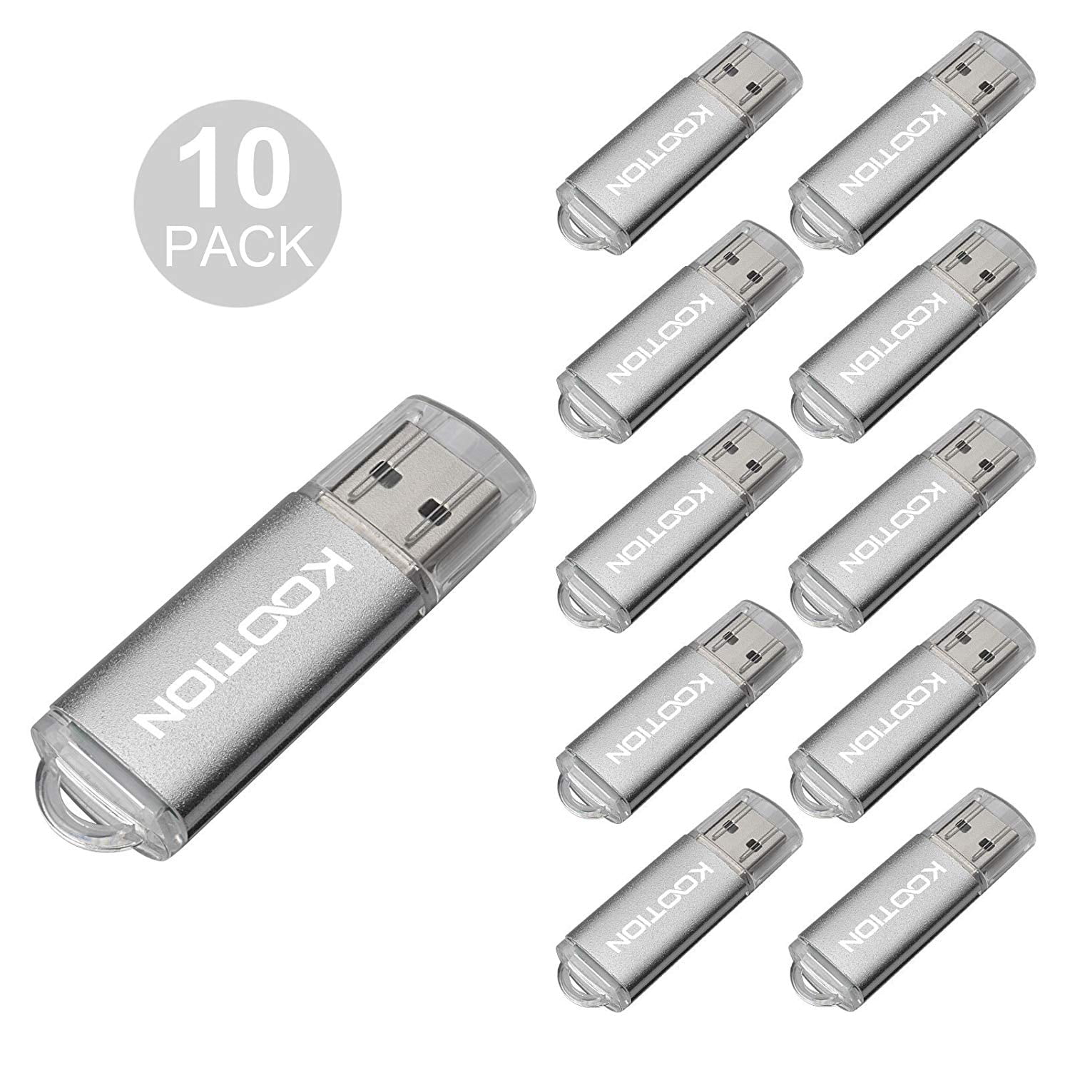 10 Pack 16GB Swivel USB Flash Drive Flash Memory Stick Thumb USB 2.0 Pen Drives 