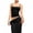 Black, variant on Women's Summer Cami Tops, Sleeveless Square Neck Bow Front Lace Patchwork Camisole