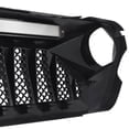 American Modified AMJPCA00109; Grille; Demon; With Light Cutouts; Matte Black; ABS Plastic