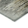 thumbnail image 5 of HomeRoots 587651 5 x 8 ft. Abstract Washable Indoor & Outdoor Rectangle Area Rug, Gray, Charcoal & Silver, 5 of 5
