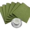 thumbnail image 3 of Plastic Placemats,Non Slip Washable Placemats for Dining Table Wipe Clean Table Mats Set of 6(Sage Green), 3 of 6