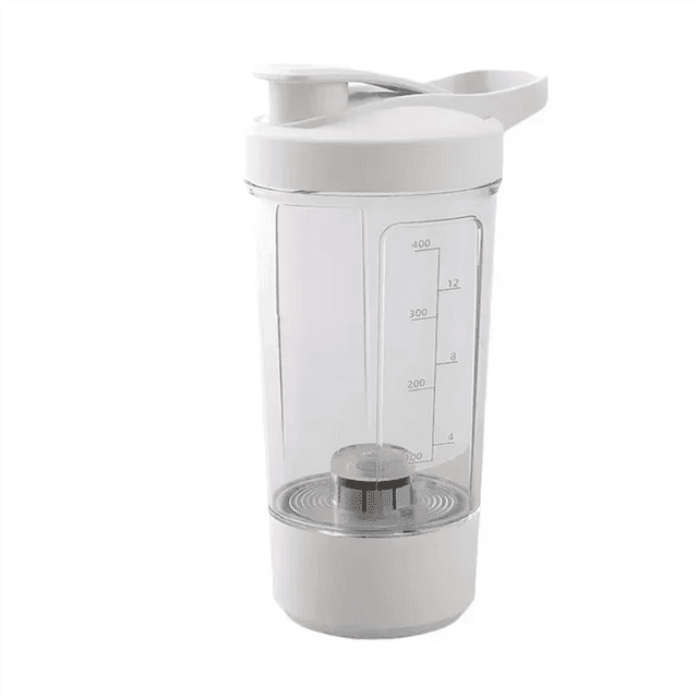 Bouteille Électrique Portable Rechargeable USB pour Shakes Protéinés - Gobelet Mélangeur Polyvalent 450 ml pour le Entraînement Physique