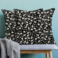 thumbnail image 6 of Flower Pillow Covers 16 X 16 Inch Set of 2, Cute Old Vintage Black Cream Floral Decorative Throw Pillow Covers Rustic Farmhouse Pillowcase Linen Cushion Case for Outdoor Home Sofa Couch, 6 of 6