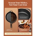 thumbnail image 3 of Caraway Enameled Dutch Oven - 6.5 qt Cast Iron Dutch Oven With Lid - 3 Layer Enamel Coating - No Seasoning Required - Compatible With All Stovetops - Oven Safe - No Forever Chemicals - Midnight Blue, 3 of 4