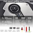 thumbnail image 3 of External DVD Player B06 USB3.0 Type-C CD DVD Burner and Reader for Laptop Desktop PC ,Portable, 3 of 5
