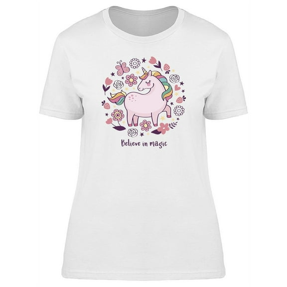 Color Magic Unicorn  T-Shirt Women -Image by Shutterstock, Female Small
