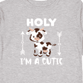 thumbnail image 4 of Inktastic I'm a Cutie White and Brown Holstein Cow with Arrows Boys or Girls Long Sleeve Toddler T-Shirt, 4 of 5