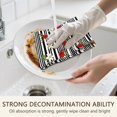 thumbnail image 5 of 2 Pcs Pioneer Flower Floral Print Pattern Kitchen Towels, Funny Microfiber Dish Towel Set, 18" X 26" Tea Towels, 5 of 6