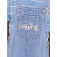 thumbnail image 4 of Smurfs Toddler Boy Denim Shortall with Striped T-Shirt, 2-Piece Set, Sizes 12 Months - 5T, 4 of 5
