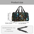 thumbnail image 3 of Honeycomb Bee Starry Bee Honey Sports Duffel Bag with Shoe Compartment Travel Crossbody Bag for Gym Yoga Dance, 3 of 7