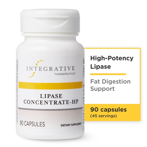 Integrative Therapeutics Lipase Concentrate-HP, Fat Digestion Support,* 90 Count (45 Servings)