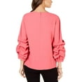 thumbnail image 2 of Alfani Womens Balloon Sleeve Pullover Blouse, Pink, Medium, 2 of 2