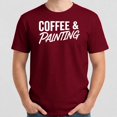 thumbnail image 4 of Coffee and Painting T-Shirt – Artist Lifestyle Humor – Unisex Creative Wear, 4 of 6