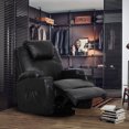 Danrelax Massage Recliner Chair, PU Leather Ergonomic Lounge, Vibrating