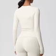 thumbnail image 4 of Cxenplz Womens Long Sleeves Shirt Basic Crew Neck Slim Fit Tees Casual Y2k Going Out Outfits Tight Fitted Clothes, 4 of 9
