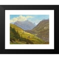 thumbnail image 2 of Emil Ludwig Löhr 24x19 Black Modern Framed Museum Art Print Titled - Motif from the Gastein Valley, 2 of 5