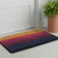 thumbnail image 3 of Fab Habitat Geometric Abstract Nature Extra Thick Doormat - Handwoven, Durable - Natural Coir - Entryway, Front Door, Porch, Patio - Shades of Dawn Orange Magenta (18" x 30" Thick), 3 of 8